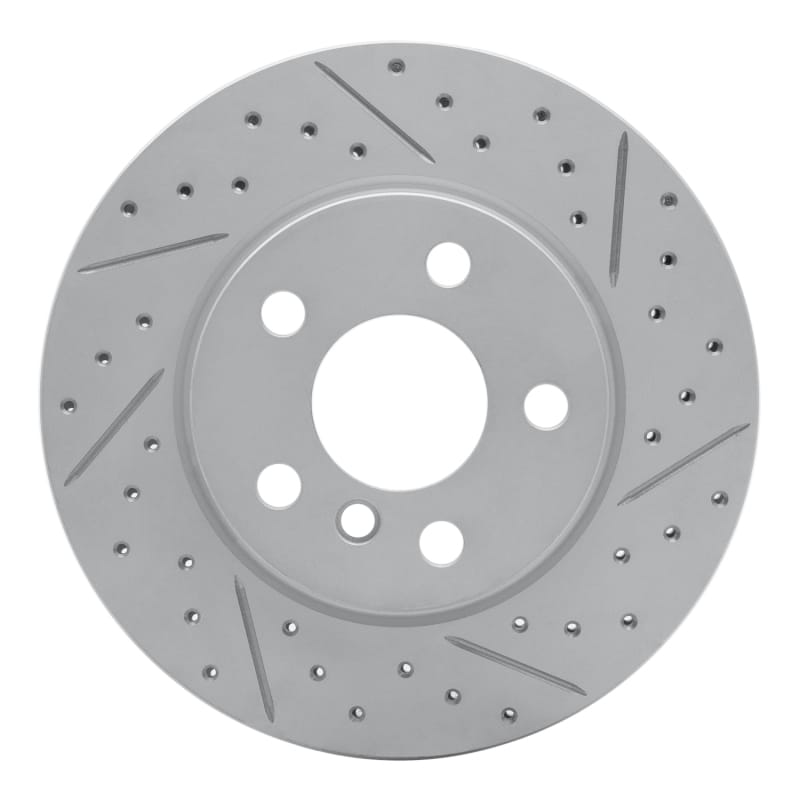 R1 Concepts — R1 14-24 Mini Cooper (Excl Clubman Front Right Drilled & Slotted Geo-Carbon Rotor