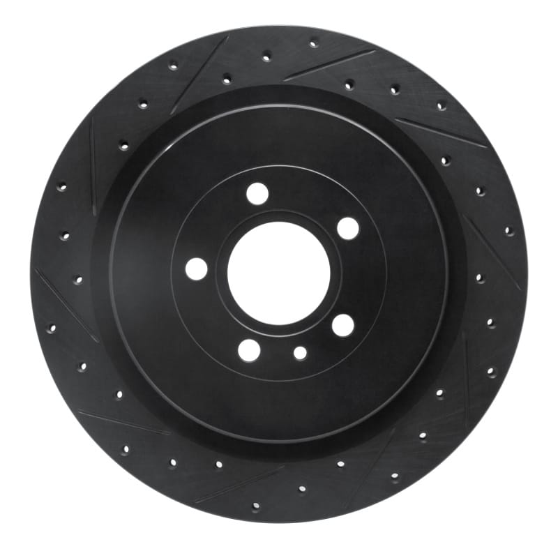 R1 Concepts — R1 13-14 Ford Mustang Rear Left Drilled & Slotted Black Brake Rotor
R1 Brake Rotor Drill