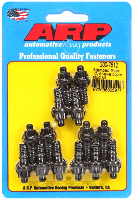 ARP — ARP Stamped Steel 12pt Valve Cover Stud Kit