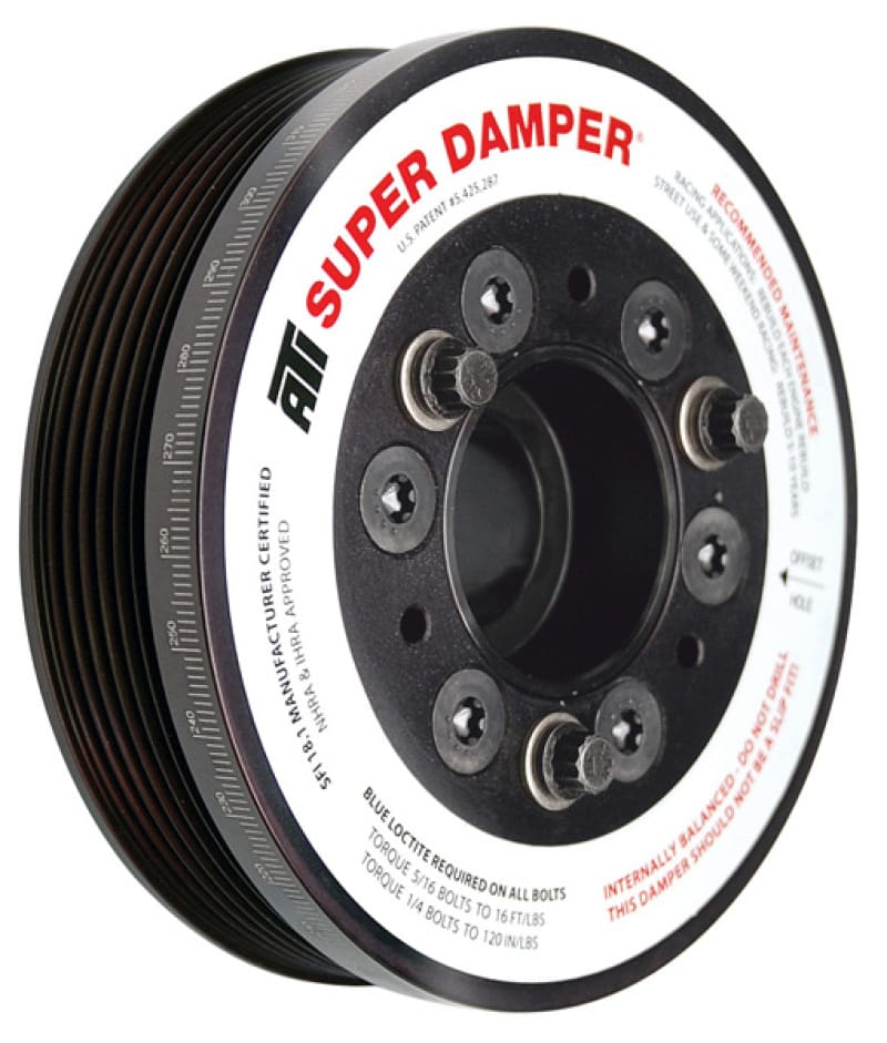 ATI — ATI Damper - 5.67in - Alum - 6 Grv - Ford 4.6 Cobra - 96-04 - 16 Percent UD Size