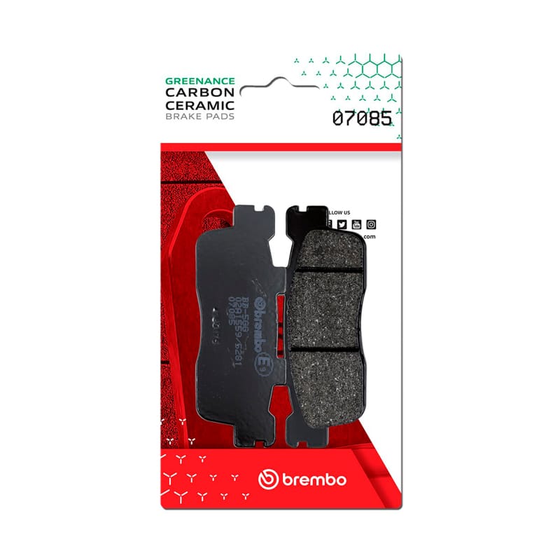Brembo OE Powersports — Brembo OE Kawasaki J/Kymco Agility/Kymco Downtown/Kymco X-Town Carbon Ceramic Brake Pad - Rear