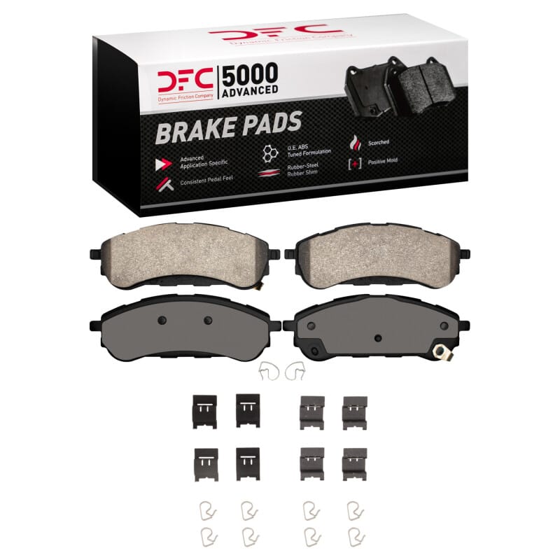 DFC — DFC 19-23 Ford Ranger (USA/Canada) Rear 5000 Advanced Ceramic Brake Pads and Hardware Kit