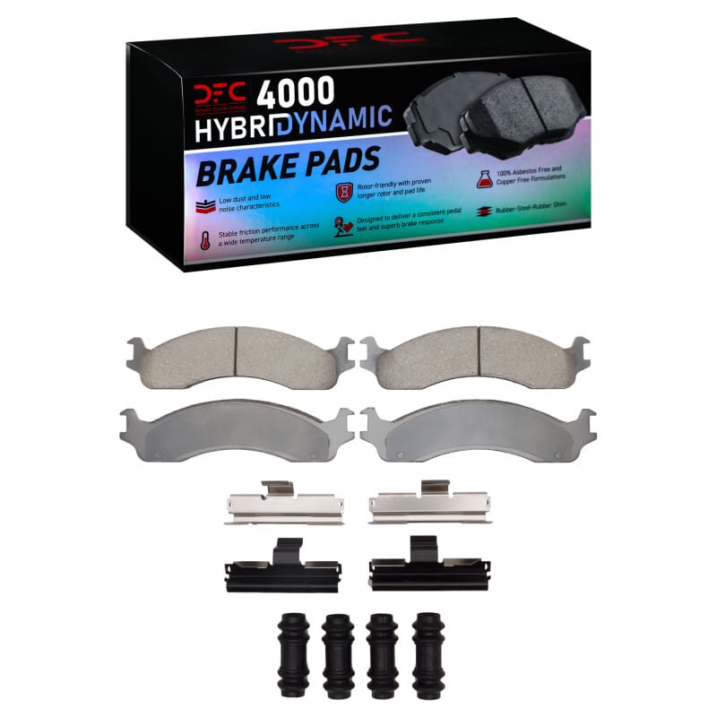 DFC — DFC 95-07 Ford F-350 2WD (Excl Super Duty) Front 4000 HybriDynamic Brake Pads and Hardware Kit
DFC Brake Pad Set