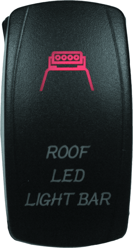 DragonFire Racing — Dual LED Switch, Laser-Etched, Roof LED On/Off, Red