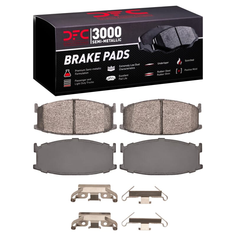 DFC — DFC 79-82 Mazda 626 Front 3000 Semi-Metallic Brake Pads and Hardware Kit
DFC Brake Pad Set