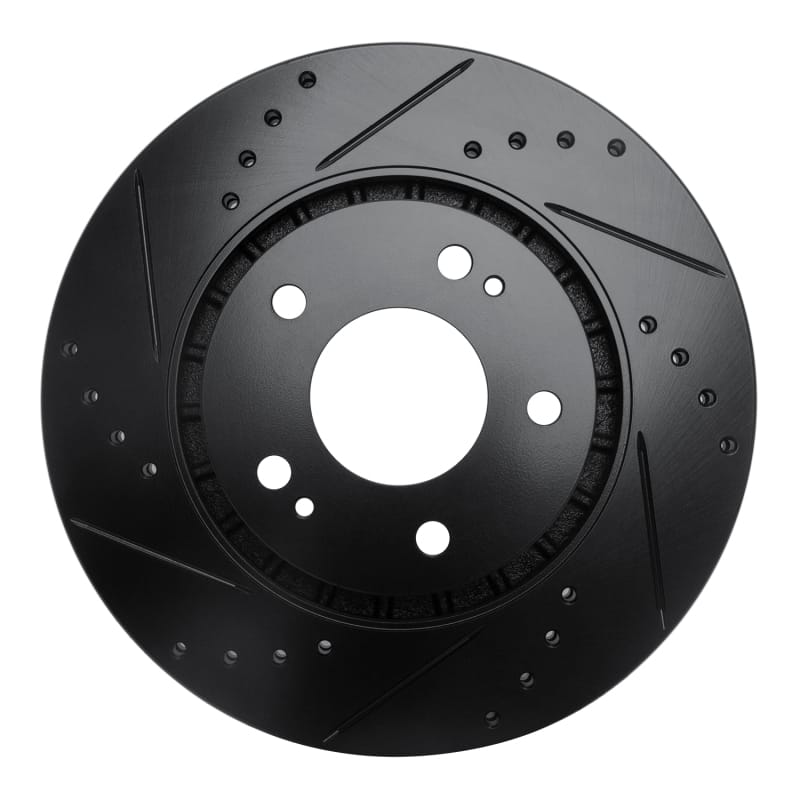 R1 Concepts — R1 09-15 Mitsubishi Lancer Front Right Drilled & Slotted Black Brake Rotor
R1 Brake Rotor Drill