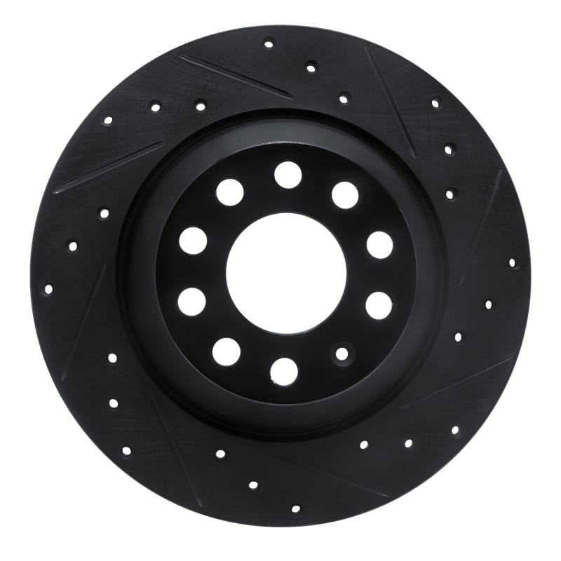 R1 Concepts — R1 05-11 Audi A6 Quattro Rear Right Drilled & Slotted Black Brake Rotor
R1 Brake Rotor Drill