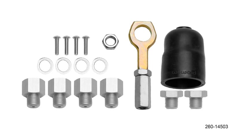 Wilwood — Wilwood Hardware Kit Tandem Master Cylinder - 7/8in & 15/16in Bore Mustang
KIT,M/C HARDWARE