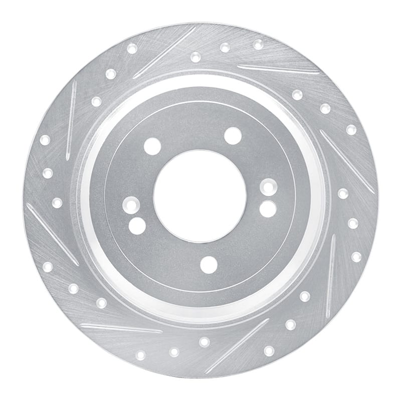 R1 Concepts — R1 17-25 Hyundai Nexo Rear Left Drilled & Slotted Silver Brake Rotor
R1 Brake Rotor Drill