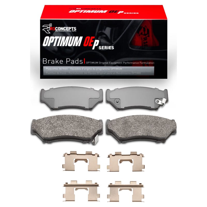 R1 Concepts — R1 91-04 Geo Tracker Front Optimum OE Pads & Hardware Kit
R1 Optimum Oe Pads a