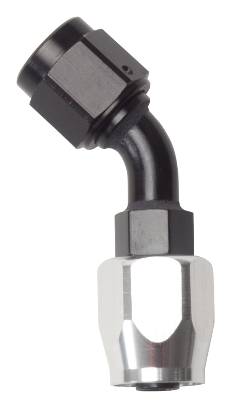 Russell — Russell Performance -16 AN Silver/Black 45 Degree Full Flow Hose End
Hose Fitting