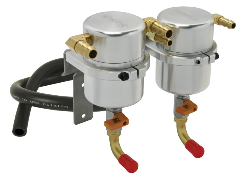 Moroso — Moroso 06-07 Subaru WRX/04-07 WRX/STi Air/Oil Separator Catch Can - Billet Aluminum