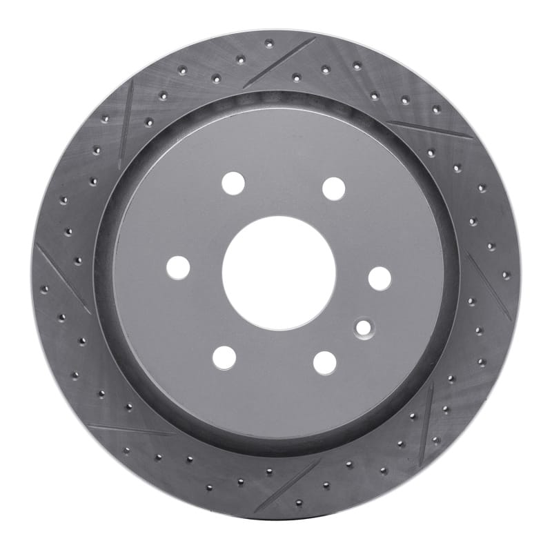 R1 Concepts — R1 13-19 Cadillac Xts Rear Left Drilled & Slotted Geo-Carbon Rotor