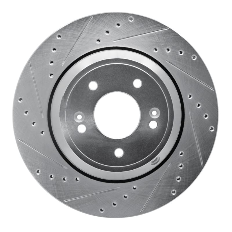 R1 Concepts — R1 18-23 Genesis G80 Rear Left Drilled & Slotted Silver Brake Rotor
R1 Brake Rotor Drill