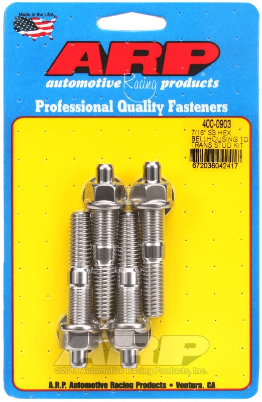 ARP — ARP 7/16in SS hex bellhousing to trans stud kit