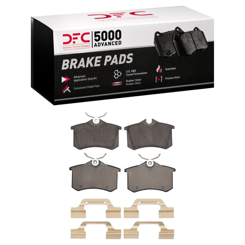 DFC — DFC 03-06 Volkswagen Golf R/Golf Rear 5000 Advanced Low Metallic Brake Pads and Hardware Kit
DFC Brake Pad Set