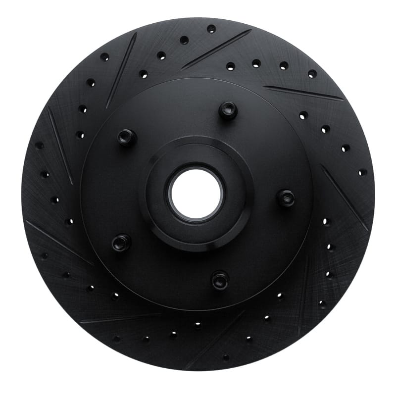 R1 Concepts — R1 94-02 Dodge B200 / B200 Van / B250 Front Left Drilled & Slotted Black Brake Rotor
R1 Brake Rotor Drill