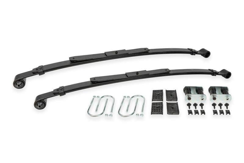 BMR Suspension — BMR 67-69 GM F-Body / 68-74 X-Body 3in Drop Rear Lowering Leaf Springs w/ Install Kit - Black