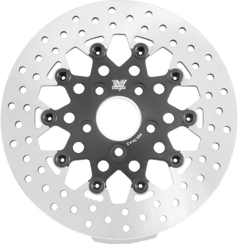 TwinPower — Rear 11.5 Floating Rotor Black Mesh, Rear, 11.5 in.