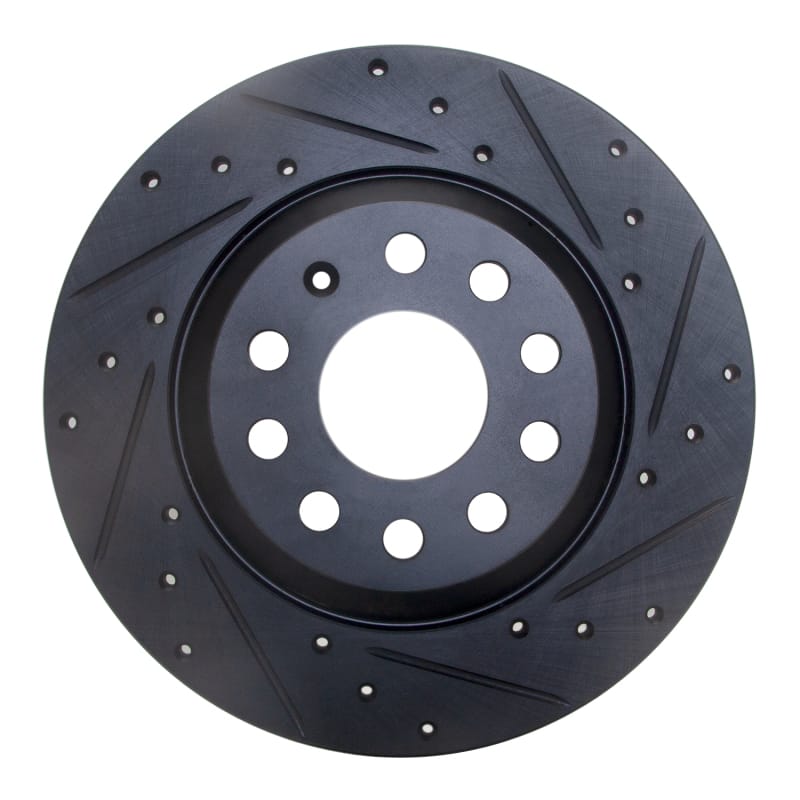 R1 Concepts — R1 16-25 Audi Q3 Rear Right Drilled & Slotted Black Brake Rotor
R1 Brake Rotor Drill
