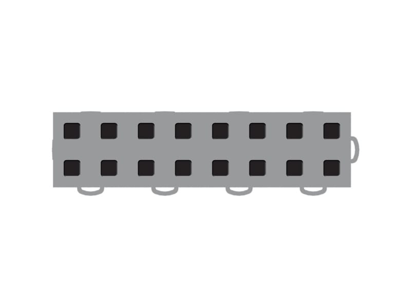 WeatherTech — WeatherTech TechFloor - 3in X 12in Tiles(Right Loop) - Grey/Black **Order in Qtys of 10
IntGrgFloorTiles