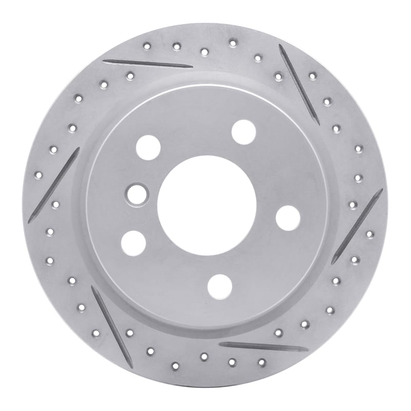 R1 Concepts — R1 14-24 Mini Cooper (Excl Clubman Rear Right Drilled & Slotted Geo-Carbon Rotor
