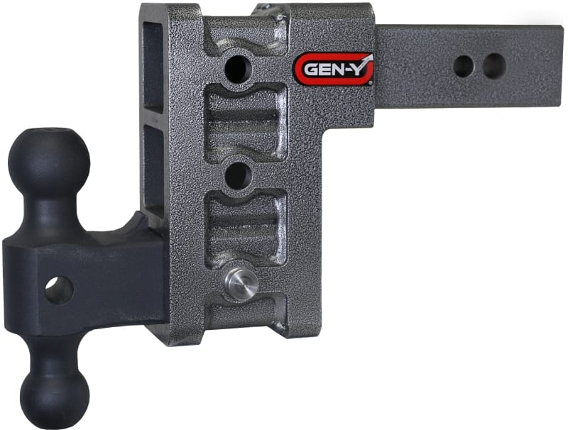 GEN-Y Hitch — Gen-Y Mega Duty 2.5in Shank 6in Drop 3.5K TW 32K Hitch w/GH-0161 Dual-Ball
Drop Hitch