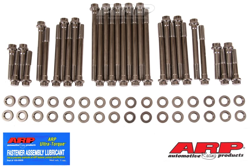 ARP — ARP Big Block Chevy With Brodix Aluminum Heads 12pt Head Bolt Kit - Stainless Steel