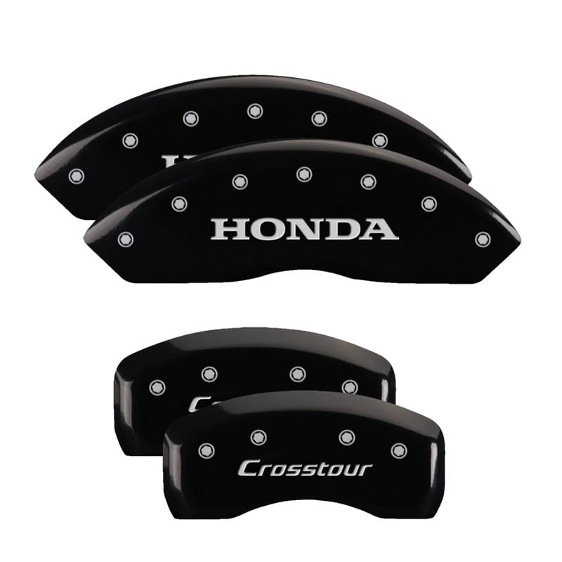 MGP — MGP 4 Caliper Covers Engraved Front Honda Engraved Rear Crosstour Black finish silver ch
Caliper Covers
