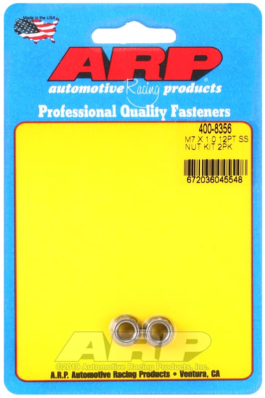 ARP — ARP M7 X 1.00 (M9 wr) SS 12pt nut kit