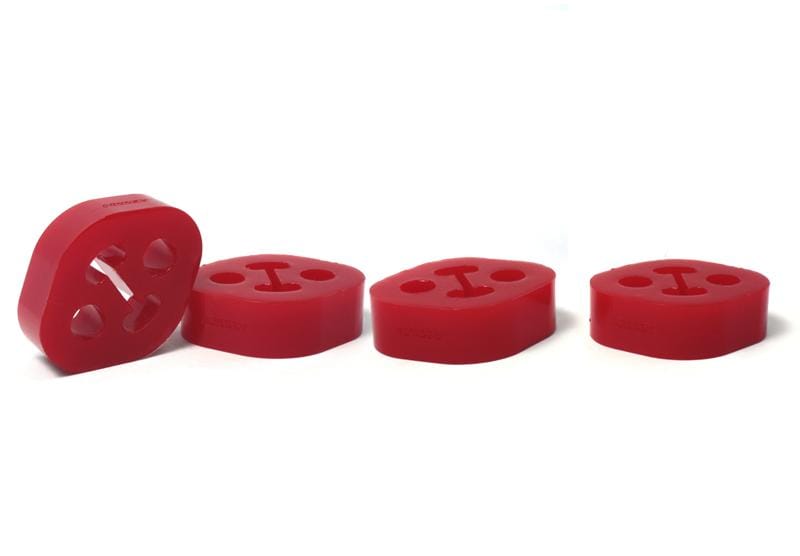 Perrin Performance — PERRIN Subaru / Universal 15mm ID 1.5in. Hole Offset Exhaust Hanger - Red (Sold Individually)