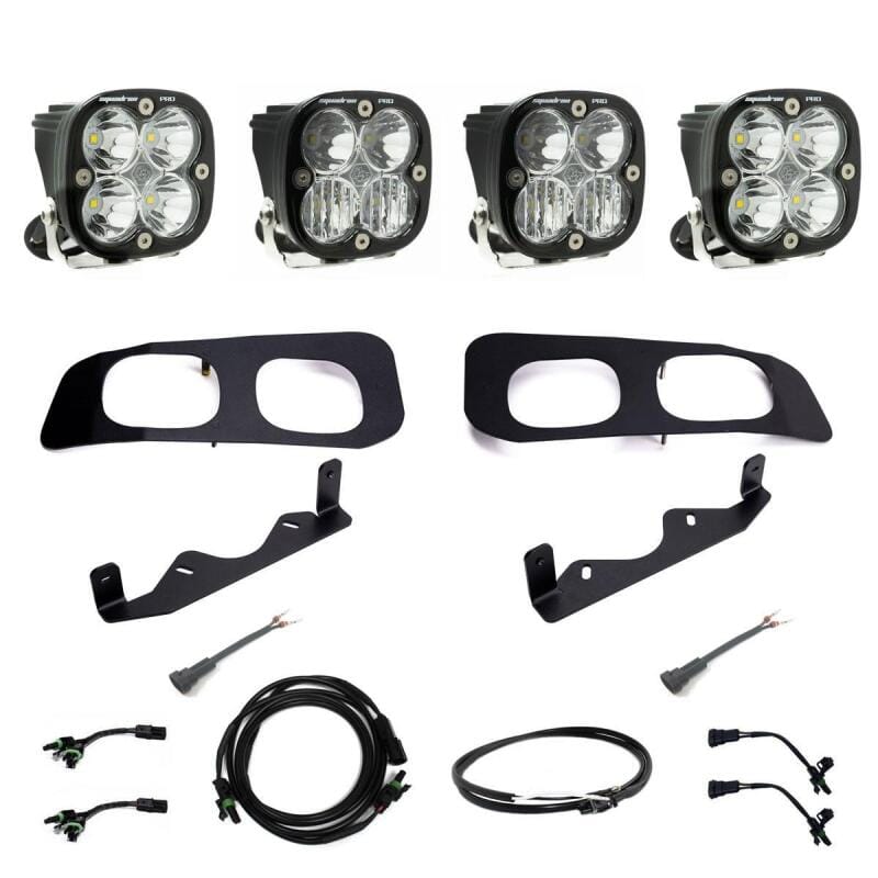 Baja Designs — Baja Designs 2023+ Ford F-250/350 Super Duty Squadron Pro Dual Fog Pocket Light Kit w/ Upfitter