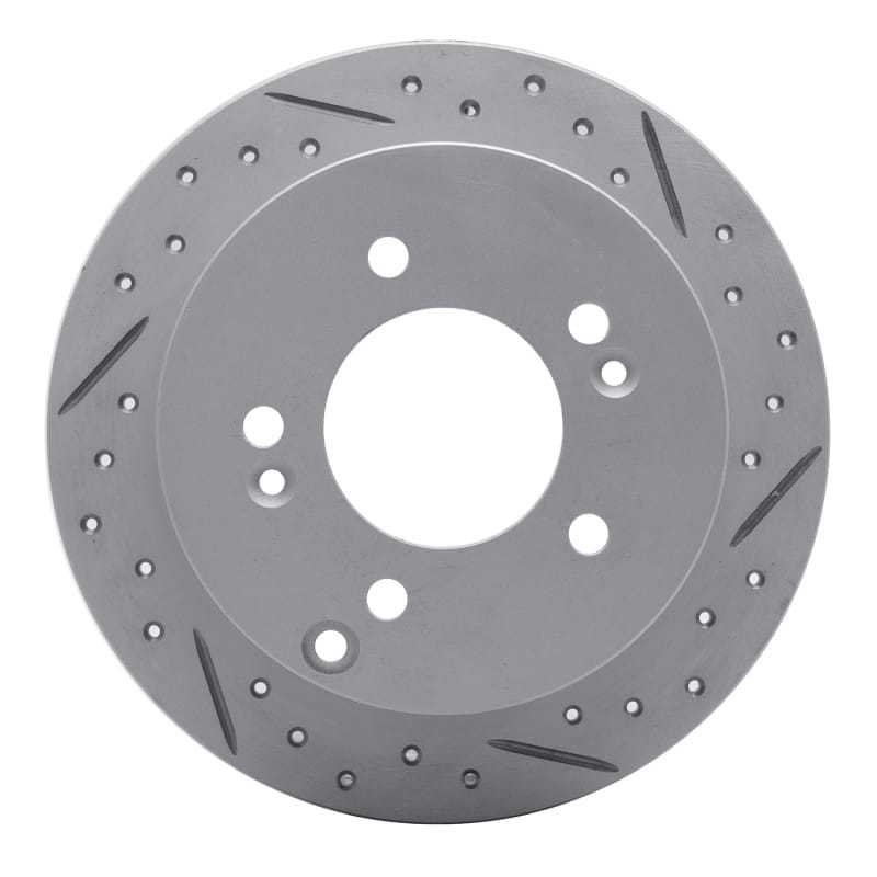 R1 Concepts — R1 01-10 Hyundai Tucson Rear Right Drilled & Slotted Geo-Carbon Rotor