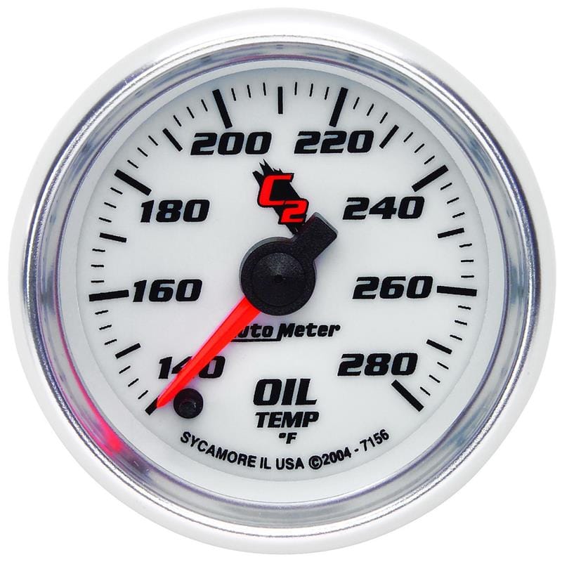 AutoMeter — GAUGE, OIL TEMP, 2 1/16", 140-280?F, DIGITAL STEPPER MOTOR, C2