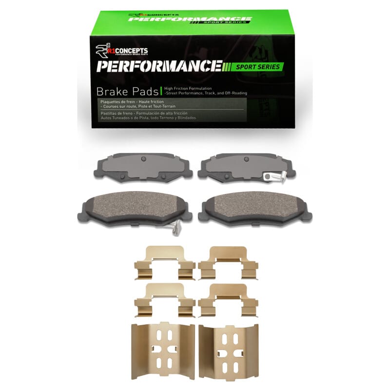 R1 Concepts — R1 97-13 Chevrolet Corvette Rear Performance Sport Pads & Hardware Kit
R1 Performance Sport