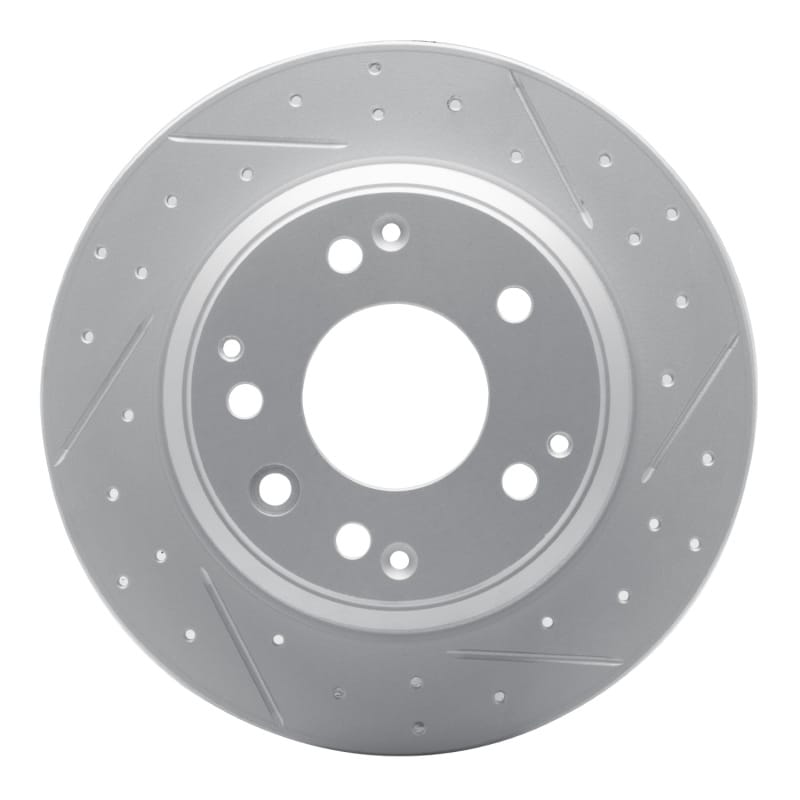 R1 Concepts — R1 91-99 Acura Legend Rear Right Drilled & Slotted Geo-Carbon Rotor