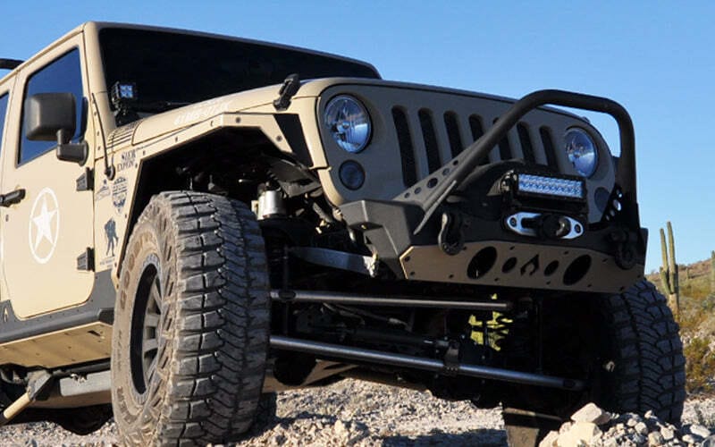 Artec Industries — Artec Industries 07-18 Jeep Wrangler JK Front Bumper Rock Guard - Aluminum