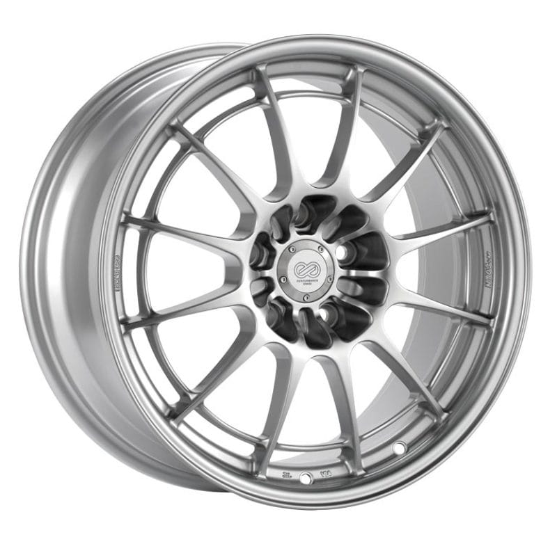 Enkei — Enkei NT03+M 18x9.5 5x114.3 27mm Offset 72.6mm Bore F1 Silver Wheel