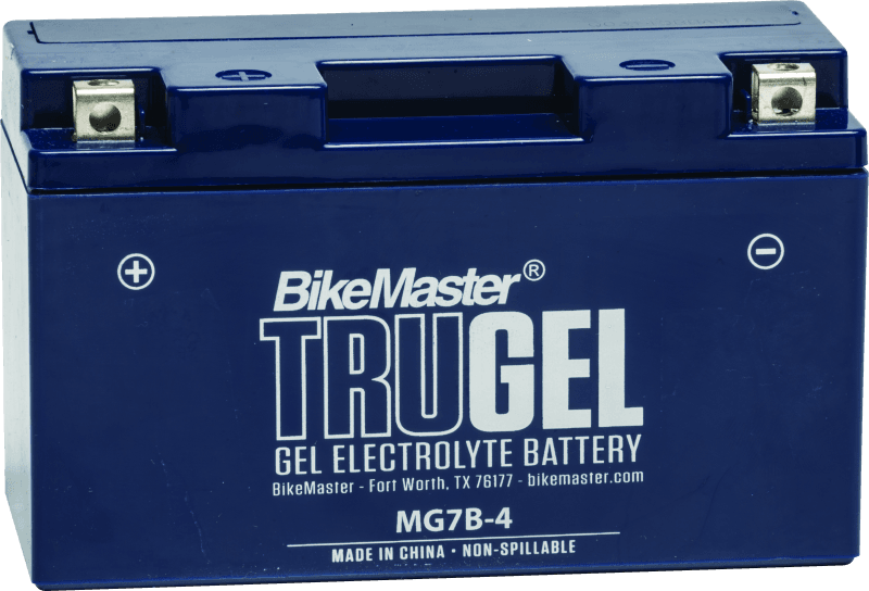 BikeMaster — MG7B-4 Battery, 150mm L x 65mm W x 92mm H, 145 CCA