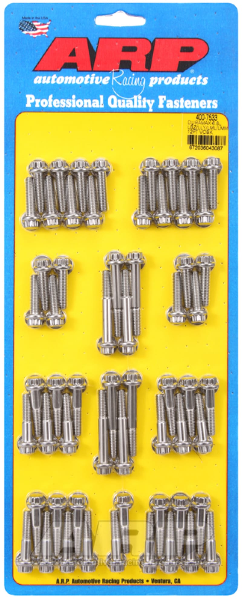 ARP — ARP Duramax 6.6L LBZ/LLY/LML/LMM 12pt Valve Cover Bolt Kit