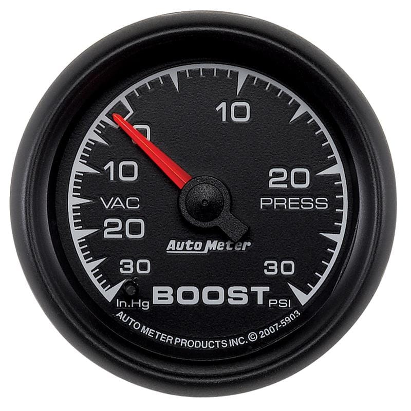 AutoMeter — GAUGE, VAC/BOOST, 2 1/16" , 30INHG-30PSI, MECHANICAL, ES