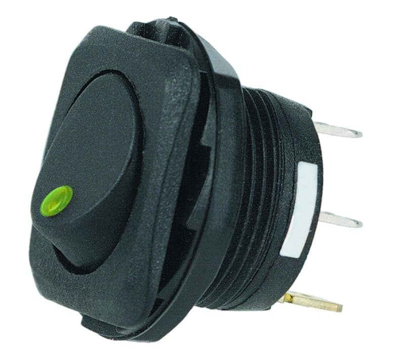 Hella — Hella Switch Rocker SPST LED GRN