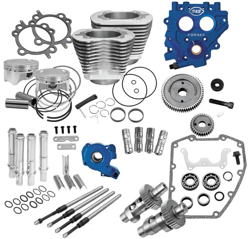 S&S Cycle — Silver, 585GE, Gear Drive, 99-06 Twin Cam (Exc. 06 Dyna)