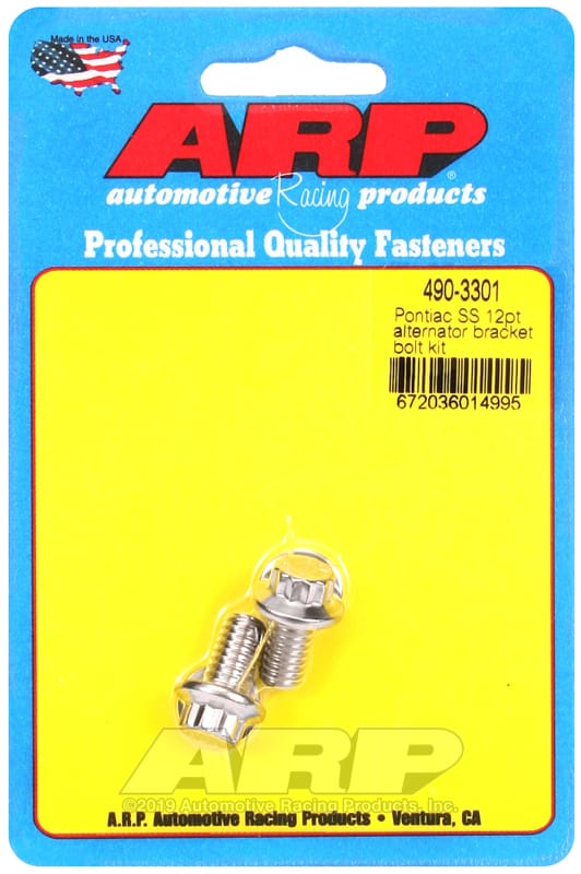 ARP — ARP Pontiac SS 12pt Alternator Bracket Bolt Kit