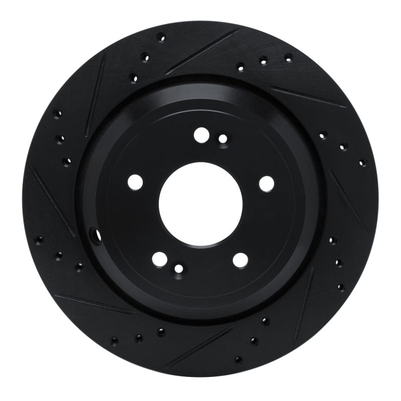 R1 Concepts — R1 11-17 Hyundai Equus Rear Left Drilled & Slotted Black Brake Rotor
R1 Brake Rotor Drill