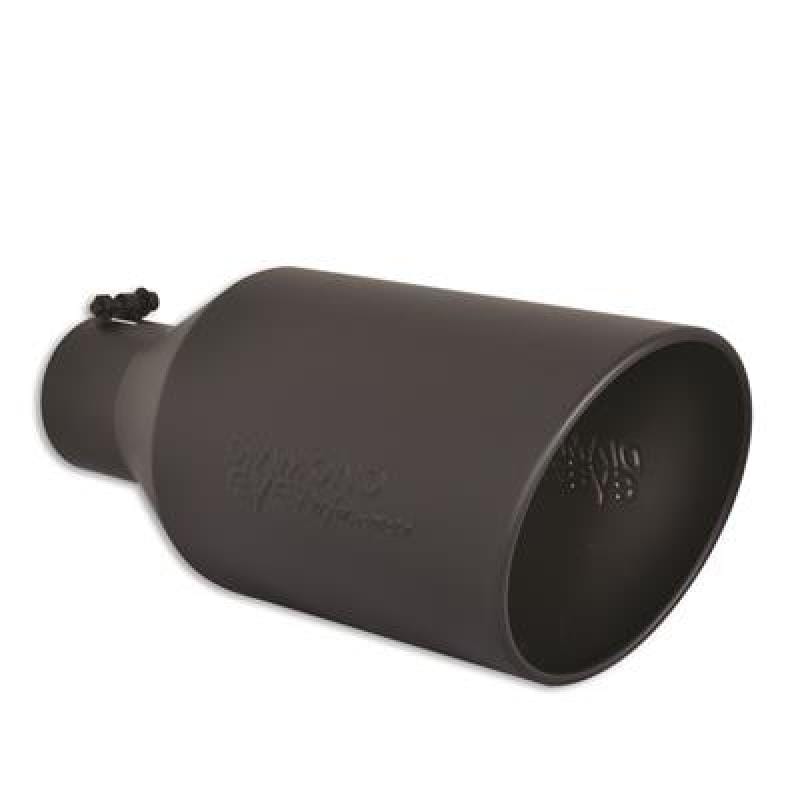 Diamond Eye Performance — Diamond Eye TIP 4in-7inX18in ROLLED ANGLE BLACK COATED 15-DEGREE ANGLE CUT