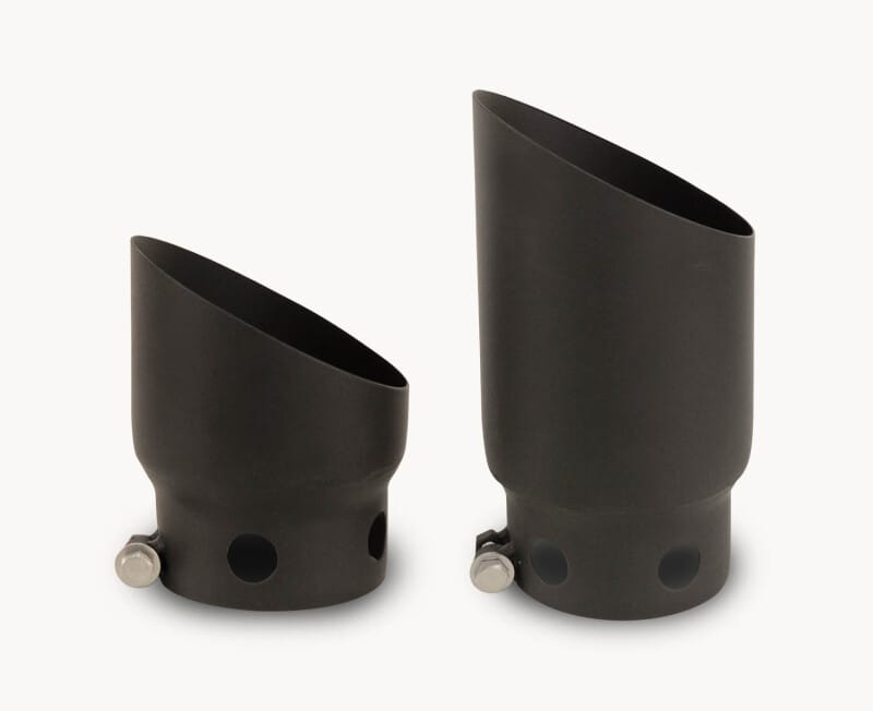 Go Rhino — Go Rhino 08-16 Ford F-250/F-350 Super Duty Exhaust Tip - Black - 2 Tips Set - ID 4in x OD 5in
GR Black Exhaust Tip