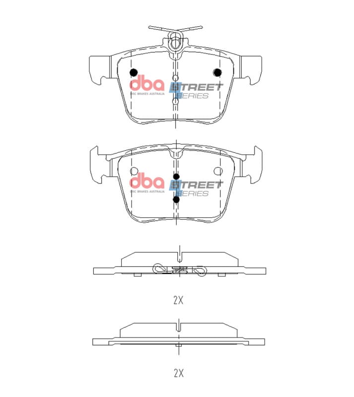 DBA — DBA 15-21 VW Golf MK7 Street Series Rear Brake Pads
Brake Pad