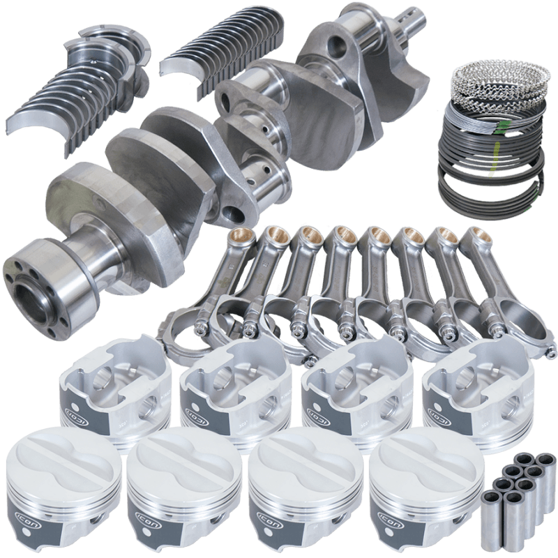Eagle — Eagle Chevy 350 1Pc 3.750in Int Balance Crank 5.700in I-Beam Rods 4.040in Pistons Rotating Assembly
STREET & STRIP ASSY
