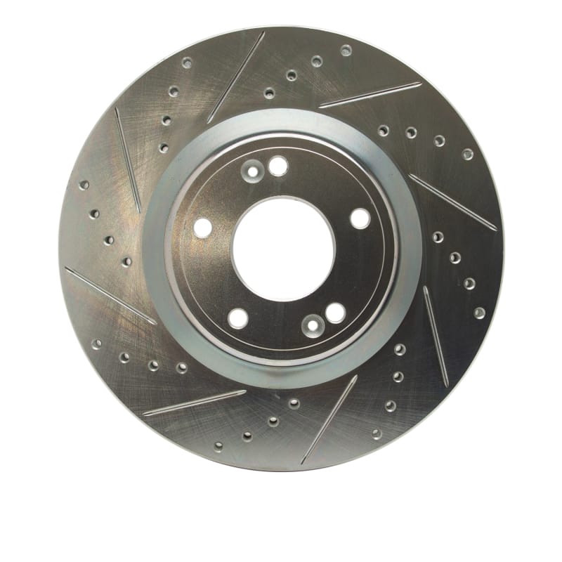 R1 Concepts — R1 09-11 Hyundai Genesis Sedan Front Left Drilled & Slotted Silver Brake Rotor
R1 Brake Rotor Drill